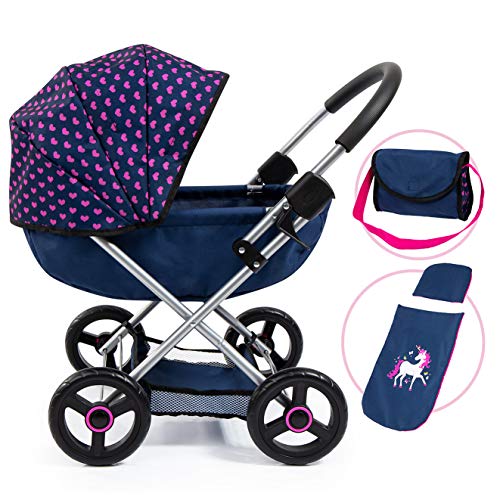 Bayer 4-in-1 Doll Pram Stroller Set with Accessories for 18 in Dolls by Bayer - Used condition - US$32.47