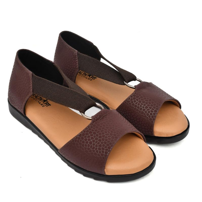 Image of HEALTH FIT Extra Soft Ortho Care Diabetic & Orthopedic Sandal /Doctor Sandal-With Back Support Footwear & stylish for Girl's /Women's