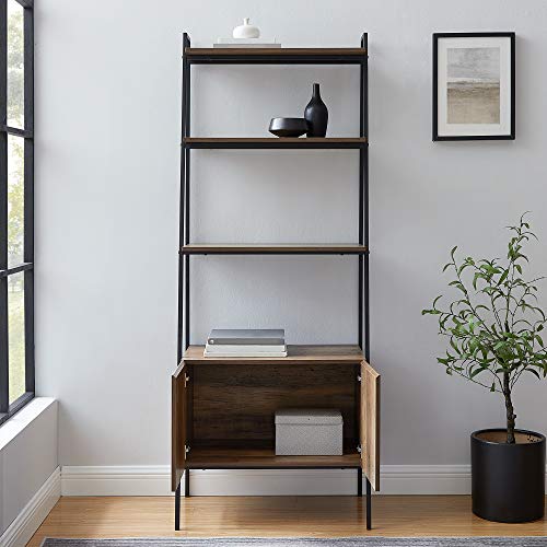 Home-Accent-Furnishings-72-Industrial-Modern-Ladder-Bookcase-wCabinet-Reclaimed-Barnwood Home Accent Furnishings 72 Industrial Modern Ladder Bookcase wCabinet Reclaimed Barnwood