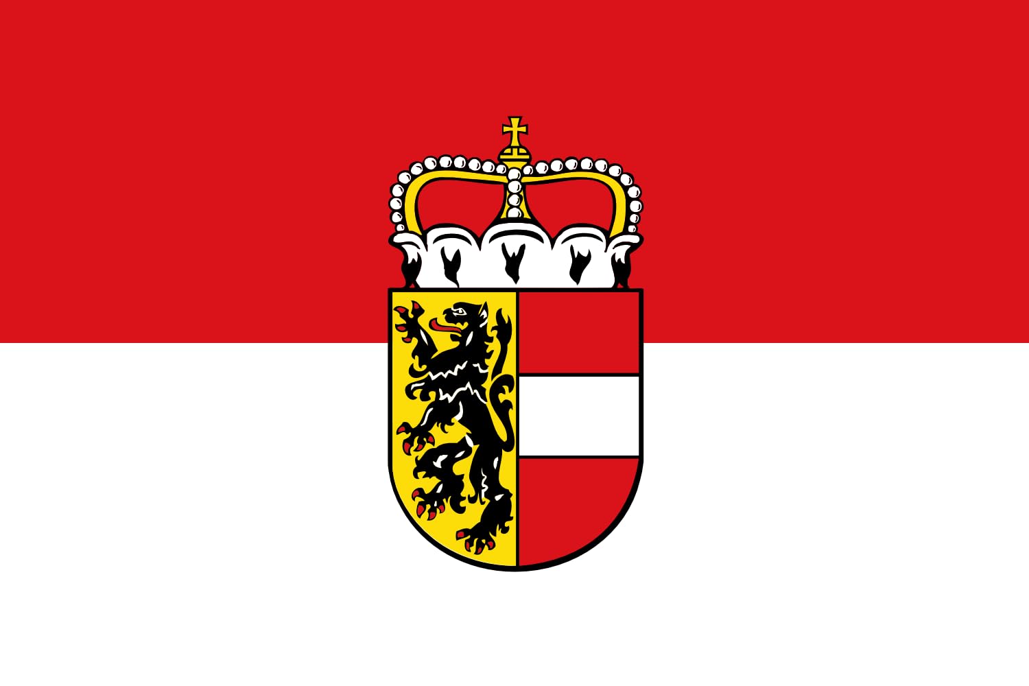 Drapeau Salzburg d'excellence pavillon large rot-weiß