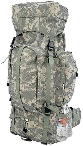 New Digital Camo 34" Mountaineers Backpack Hiking Camping Gear Day Pack Rucksack