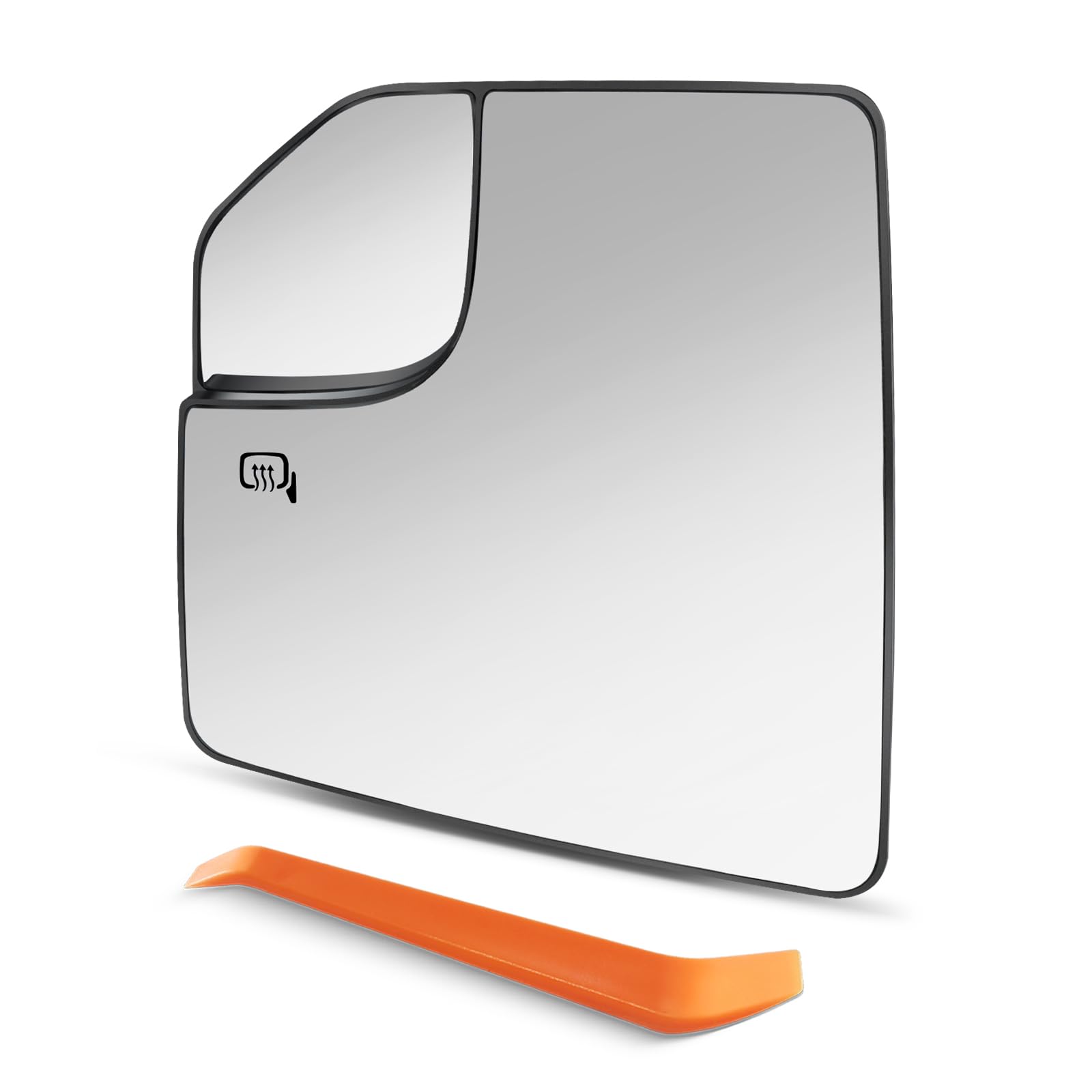 SNEMEEY Compatible with Ford F150 Driver Side Mirror Glass Replacement Power Heated Towing Mirrors - Left Side View Mirror Glass with Blind Spot,