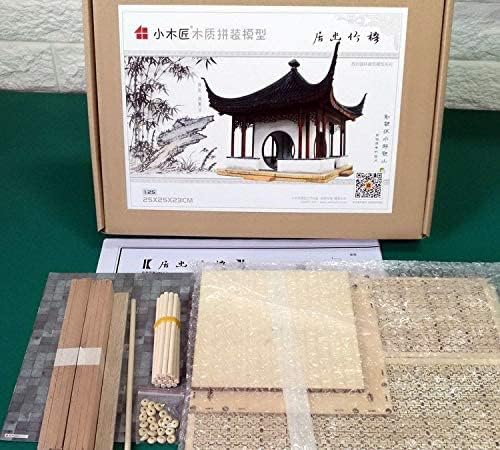 Warp United Tranquil Residence Among Phoenix Trees and Bamboos - 1/25 Classical Chinese Suzhou Garden Pavilion Wood Architecture Model Kit