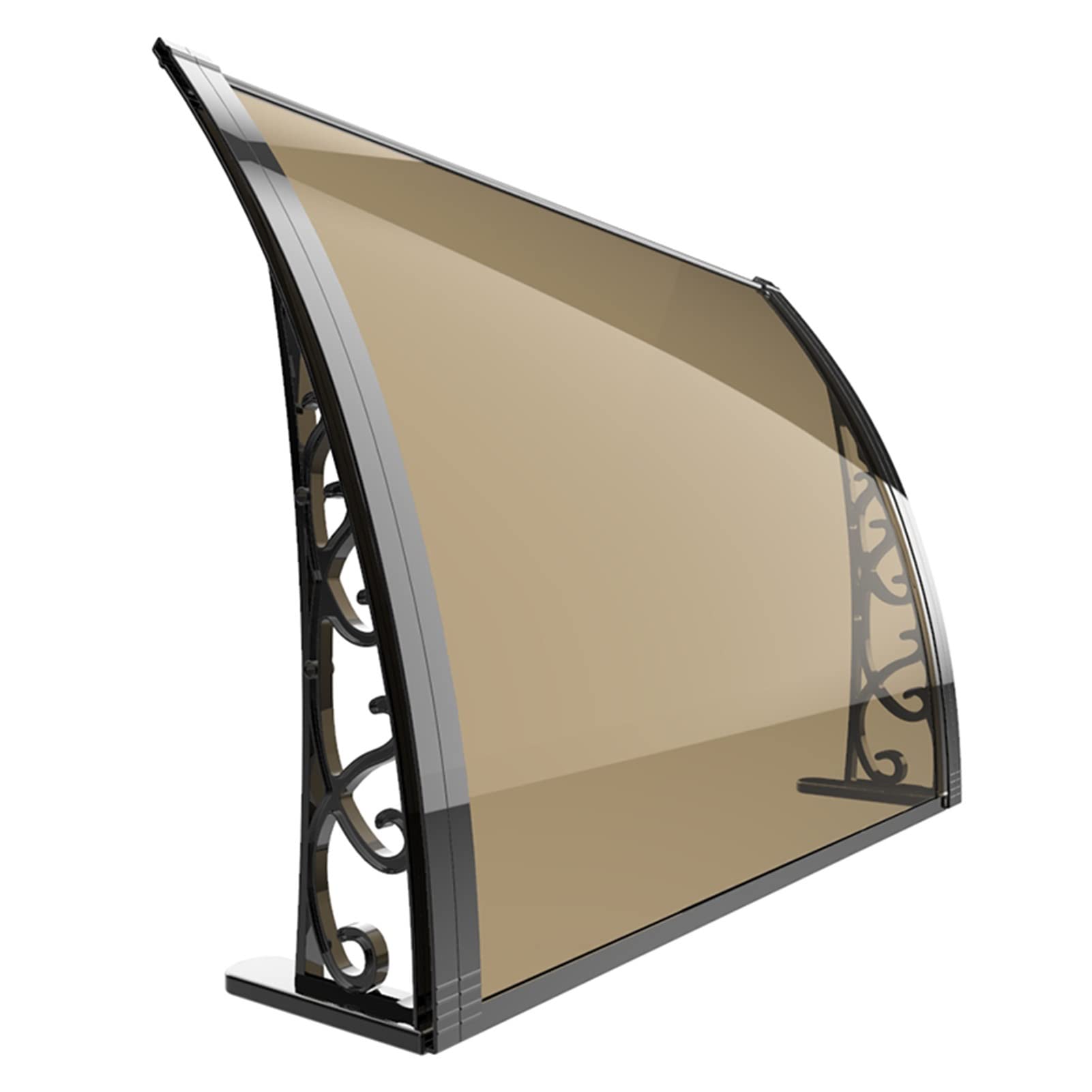 Auvent extérieur marron pour porte d'entrée et terrasse | Plusieurs dimensions