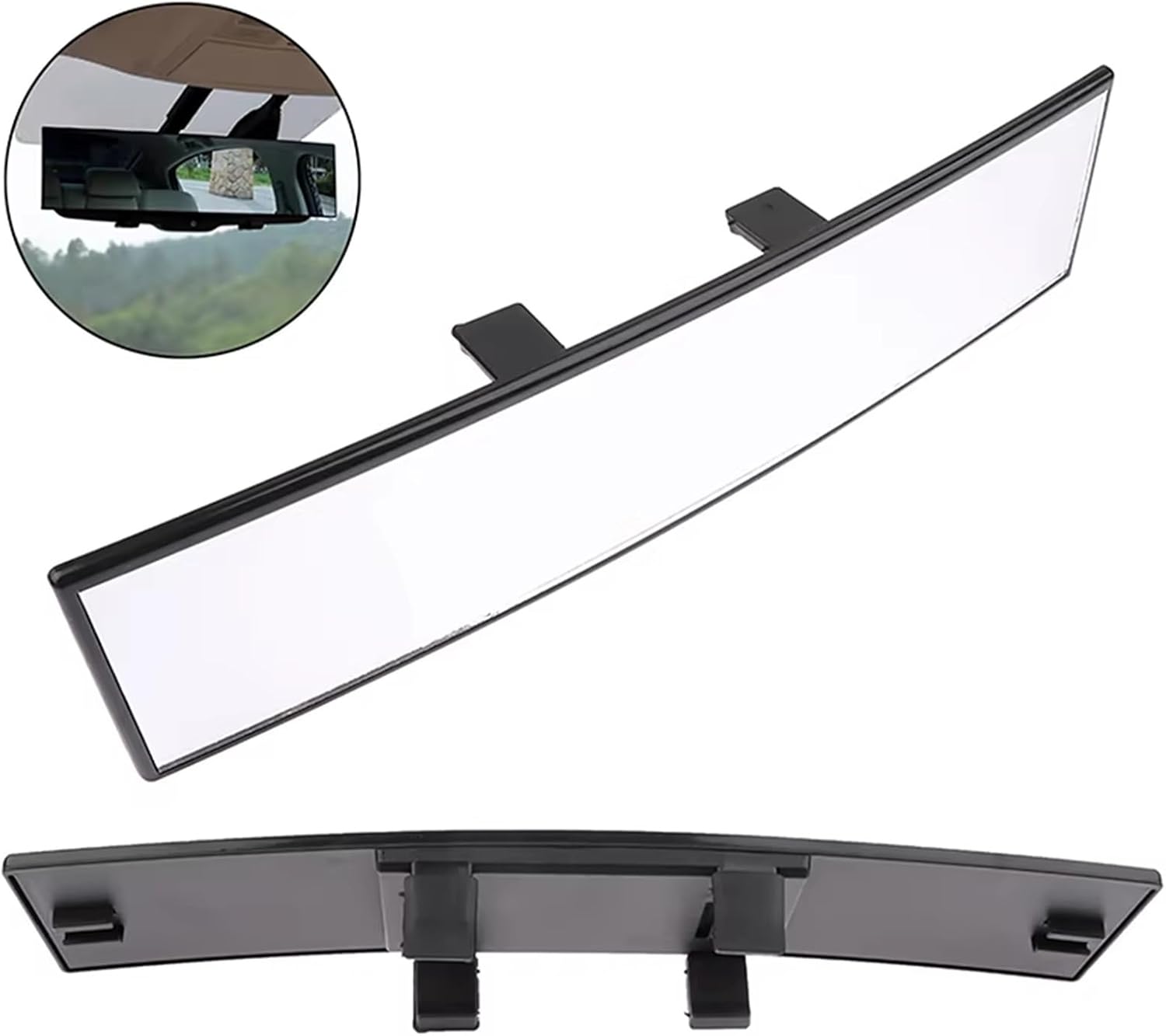 Interior Car Rearview Mirrors For Vision Anti-glare Proof Angle Panoramic Car Interior Blu-ray Mirror Rearview 270mm