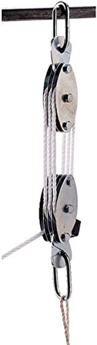 Stansport Indoor and Outdoor Pulley Hoist (884),Silver,7.75" L x 2.5" W x 11.5" H