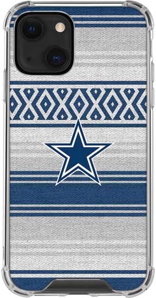 Skinit Funda transparente compatible con iPhone 14, diseño oficial de la NFL Dallas Cowboys Trailblazer