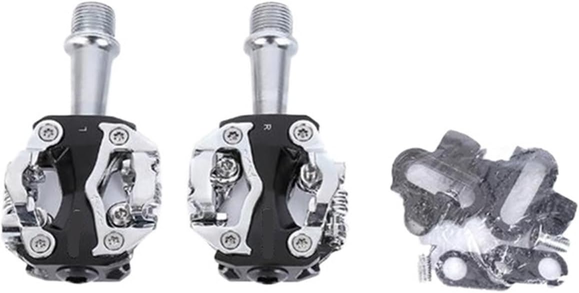 ANSJS Road Bike Pedals, Lightweight Clipless Bicycle Pedals With Cleats Set Compatible With SPD