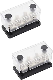 VICASKY 2 Peças De Bloco De Terminais De Corrente Barra De Ônibus Elétrica Acessórios Para Automóveis 300A Rv Reforço De Fibra De Vidro E PC Material Da Barra De Ônibus