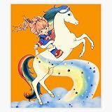 Leyland Designs Vintage Blondine Rainbow Brite Bumper Sticker Window Water Bottle Decal 5''