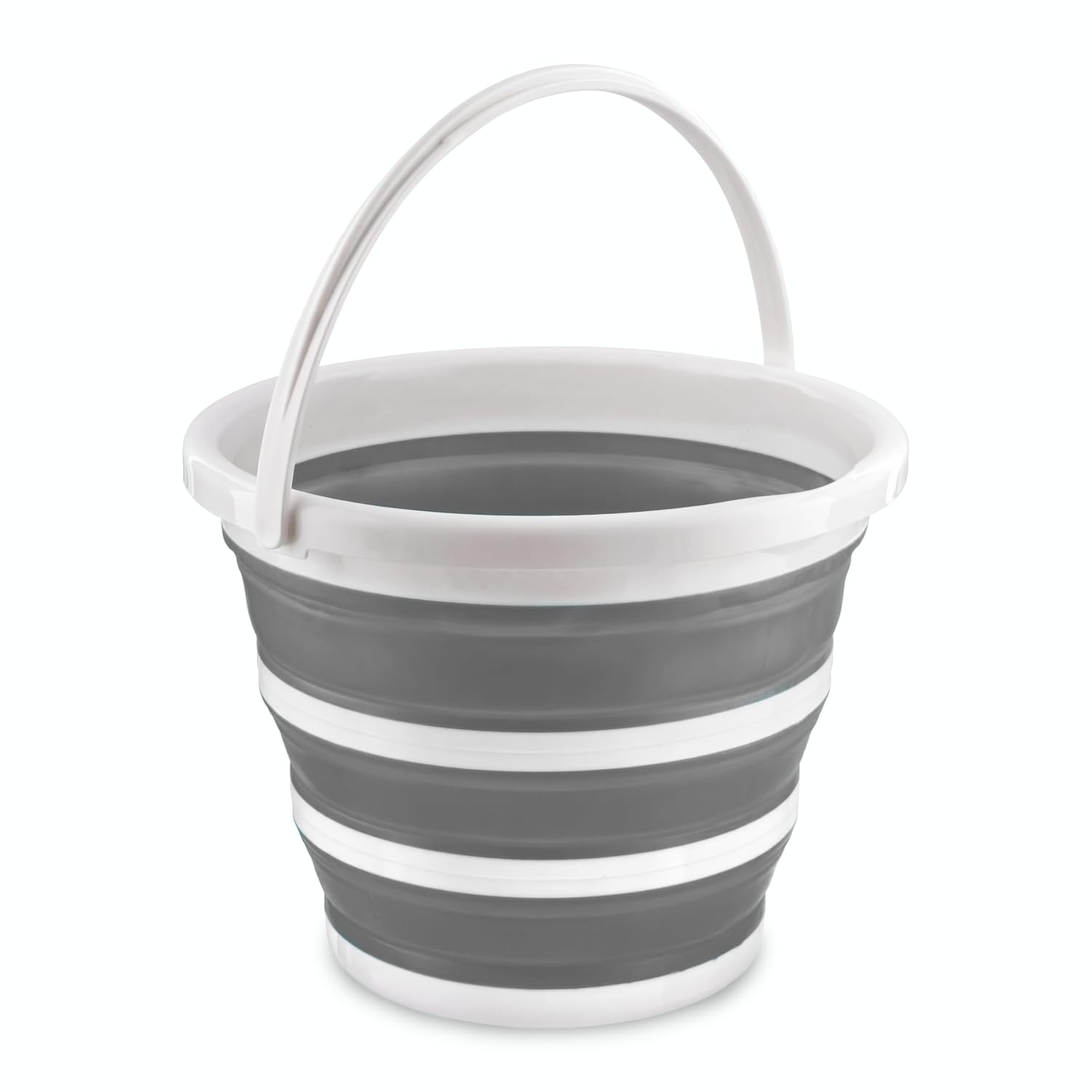 Homeshopa – Large 10L Collapsible Bucket with Handle Portable & Foldable Space Saving Silicone Bucket for Cleaning Camping Car Wash Mopping Fishing Garden Laundry