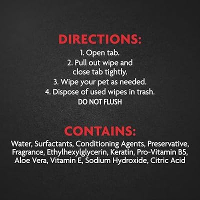 Furminator DeShedding Grooming Wipes for Cats Refresh and Deodorize Coat Without Bathing, 50 Count