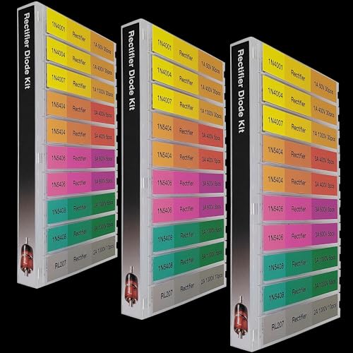 image for EEEEE 130 pcs 7 Value Rectifier Diode Kit Diode Assortment Kit Contain