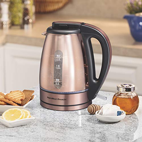 Chaleira Elétrica, 1,7L, Cobre, 110v, Hamilton Beach