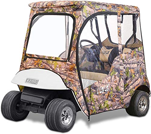 9.99WORLD MALL Golf Cart 2 Passenger Driving Enclosure for EZGO TXT, Clear PVC