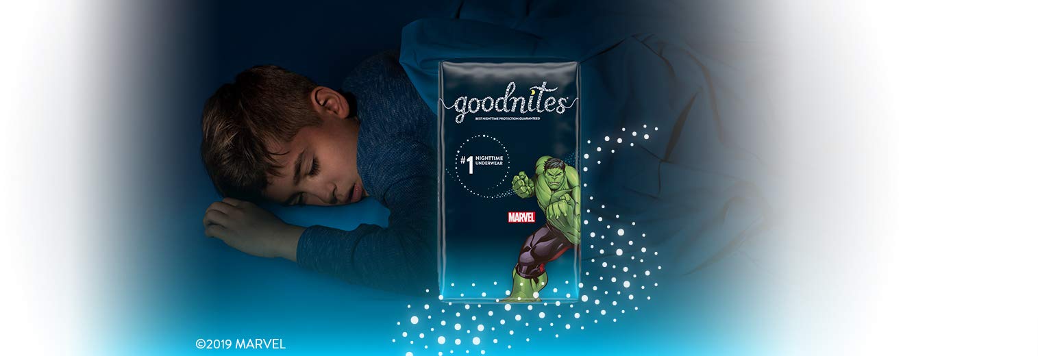 Goodnites Biancheria intima per bambini, S/M (17-29,5 kg), 14 ct, confezione jumbo (la confezione può variare)
