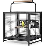 Design léger (6,3 kg) et format 19x15in offrant suffisamment d'espace pour perruches, canaris et petits oiseaux, facile à transporter.