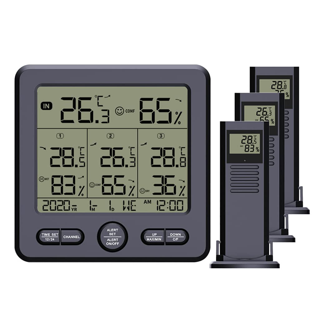 Indoor/Outdoor Humidity Meter Indoor and outdoor thermometers