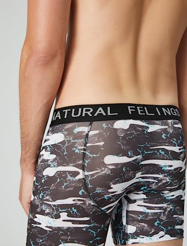 Natural Feelings Mens Underwear Polyester Boxer Briefs For Men Pack Stretch Performance Quick Dry Sports Underwear #TOP3