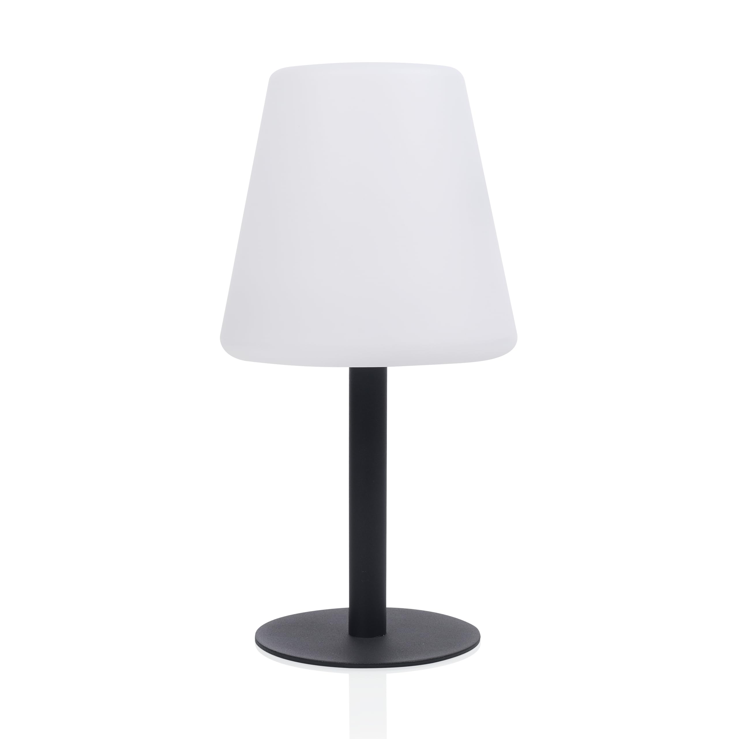 Smartwares Solar-Tischlampe – Dimmbar – Warmweißes Licht – Kabellose Tischlampe für den Innen- und Außenbereich – Zusätzlich per mitgeliefertem USB-Kabel aufladbar – OSL-50012
