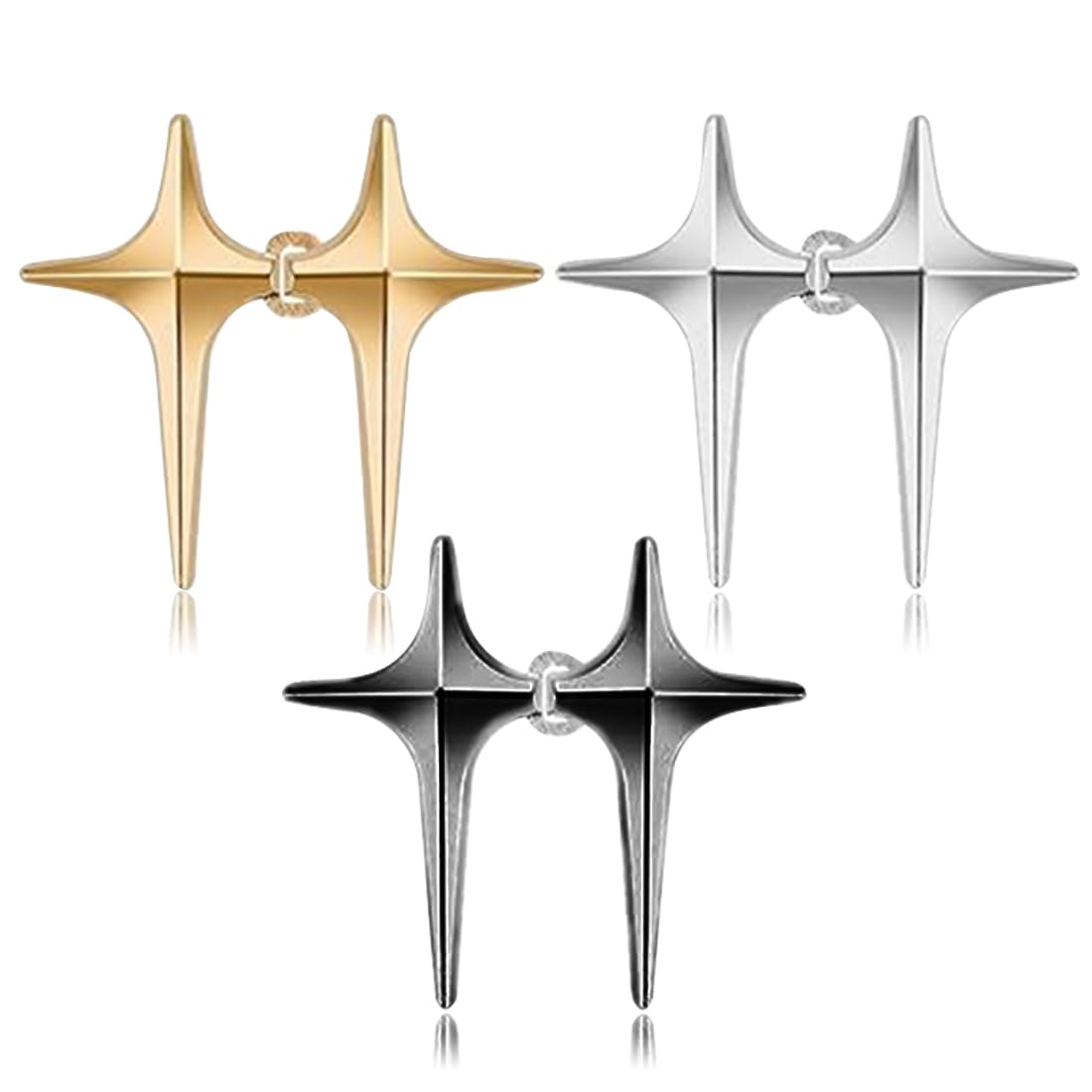 KEQAR 6 Pares De Botones Ajustables Para Cintura, Botones Sin Costura, Clips Para Pantalones De Mujer, Vaqueros Y Faldas (Plata, Oro, Gunmetal, Negro