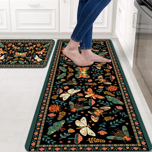 50% Off Butterfly Anti-Fatigue Kitchen Mats, Non-Slip & Washable