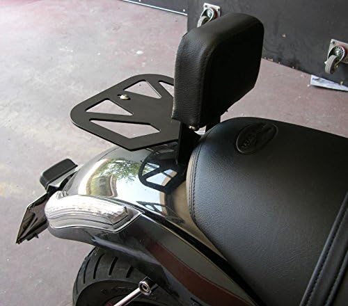 Sissy Bar Passenger Black with Pad Rear Luggage Rack Detachable Quick Release Low Backrest 2004 up for Harley Davidson Sportster Iron Nightster Custom Super Low Seventy Two Roadster 883 1200 XL