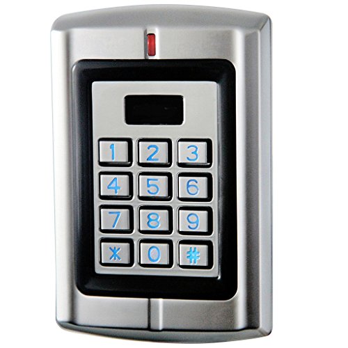 Hwmate W3C280K80 Access Control System Kit 125Khz Card 600Lbs Force Electric Magnetic Lock Power Supply Exit Button Key Fobs thumb #1