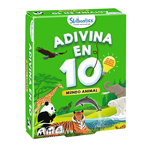 Ludilo - ¡Adivina En 10! Mundo Animal | Juegos De Mesa Niños 6 Años O Más | Juegos De Viaje Y Educativos | Juego Cartas Niños Y Adultos | Juego Mesa 6 Años