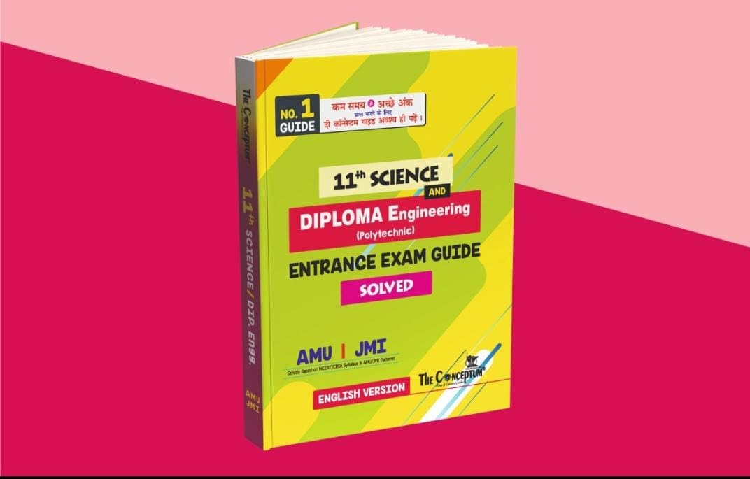 The Conceptum Class 11th Science & Diploma Eng. Entrance Exam Guide for AMU & JMI (English Version)