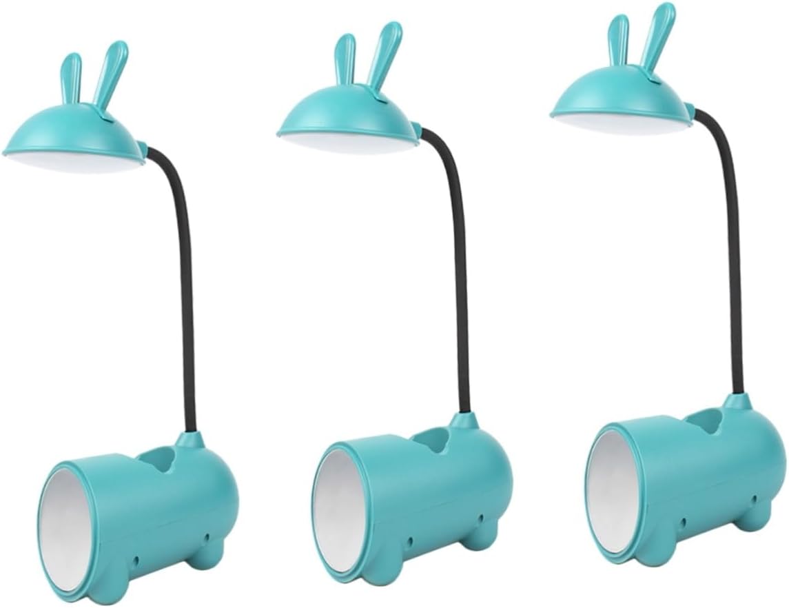 DOITOOL 3pcs USB Charging Adjustable Table Lamp Touch Multipurpose Light USB Power Interface for Home Office and Study Use