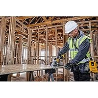 Dewalt 18 Volt Akku-Handkreissäge (38 mm) DCS571N (für schnelles und präzises Ablängen, äußerst kompakt, nur einer Hand nutzbar, bürstenloser Motor, robuster Stahl-Sägeschuh, ohne Akku u. Ladegerät) – Ansicht 6