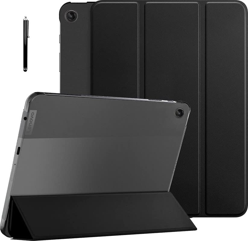 Robustrion Trifold Flip Stand Case Cover for Lenovo Tab M10 FHD Plus 3rd Gen 10.6 inch Tablet with Translucent Back (Will Not Fit M10 5G Model) - Black (B0BHH9923Z) Amazon Price History, Amazon Price Tracker