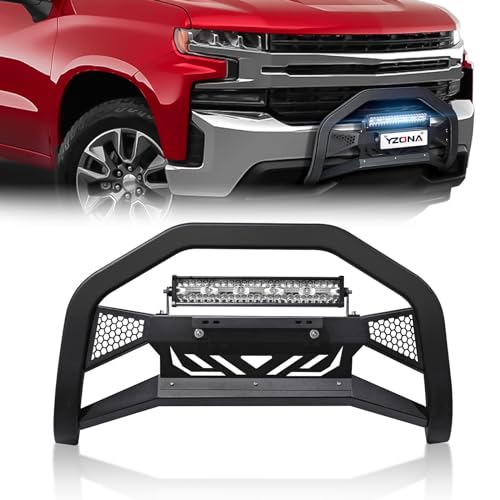 ARIES 3" Polished Stainless Steel Bull Bar For Chevy Silverado & GMC Sierra 2500/3500 HD - No-Drill Mount, Light Ready