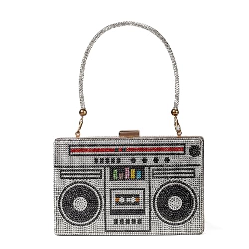 Image of Women Retro Crossbody Bag Rhinestone Fun Unique Evening Clutch Purses for Women