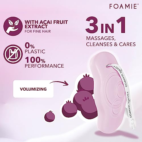 Foamie festes Shampoo für feines Haar mit Acai-Beeren