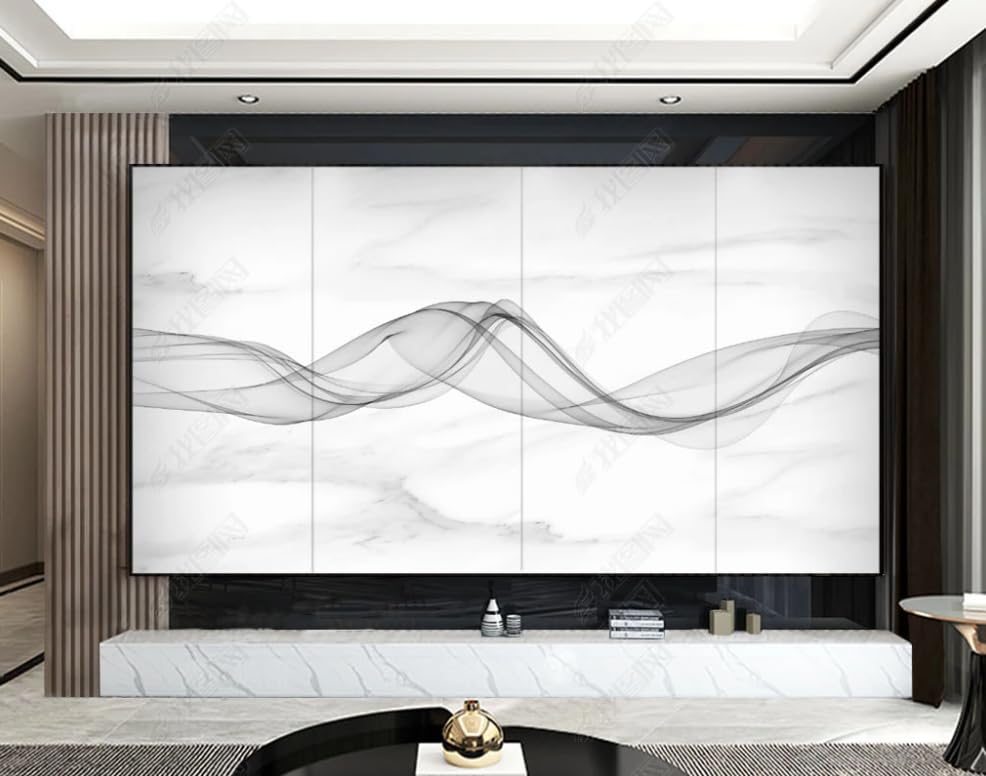 Papier peint intissé abstrait géant 350x256 cm pour mur de salon