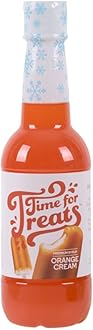 Time For Treats Flavored Syrup 16.9 Fluid Ounce Bottle for Snow Cones, Homemade Sodas, Cocktails, Coffee, Baking and More (Orange Cream)