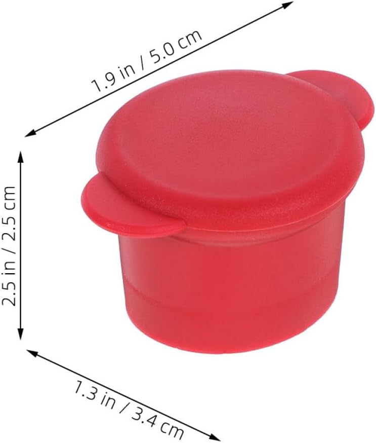 6pcs Red Silicone Wine Bottle Stoppers Airtight, Oktoberfest Party