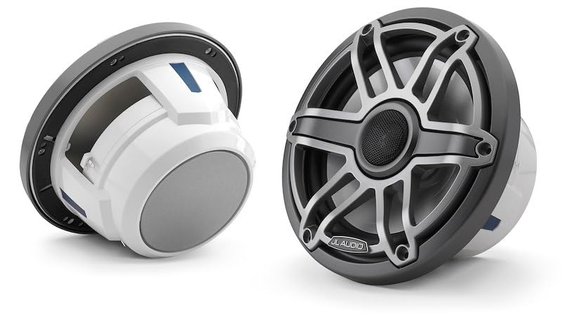 M6 Series 7.7 Marine Coaxial Speakers w/Titanium Sport Grille - M6-770X-S-GmTi [010-03075-00]