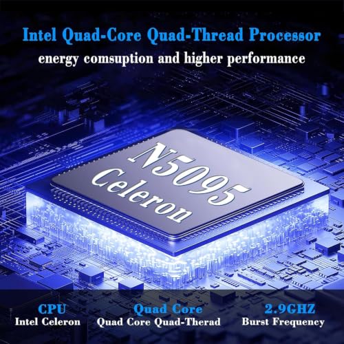 Image of 17.3-inch Laptop: Celeron N5095 Processor (up to 2.9GHz), 8GB RAM + 512GB SSD Storage, Win 11 OS, with WiFi, USB 3.0, Webcam - Ideal for Students and Business Use