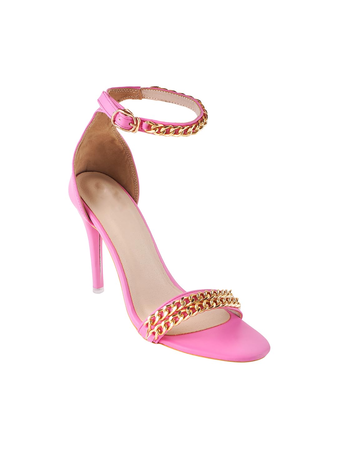 Selfiee Chunky Stiletto Heels Comfortable & Trendy Party Latest Stylish Design Pencil Heel Sandals For Girls & Women (B0CLJBBSTC) Amazon Price History, Amazon Price Tracker