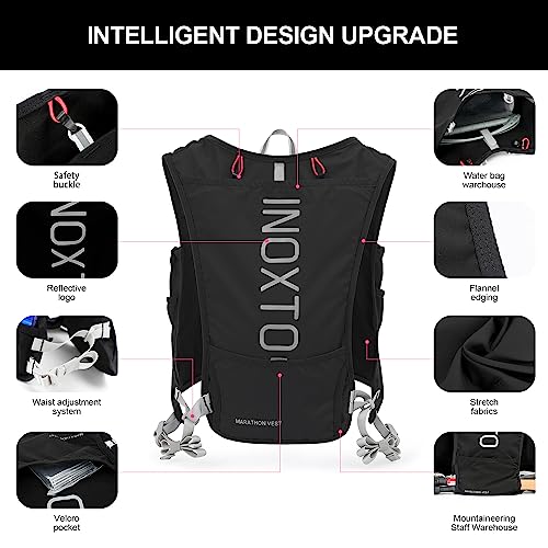 image for INOXTO Running Hydration Vest Backpack,Lightweight Insulated Pack with