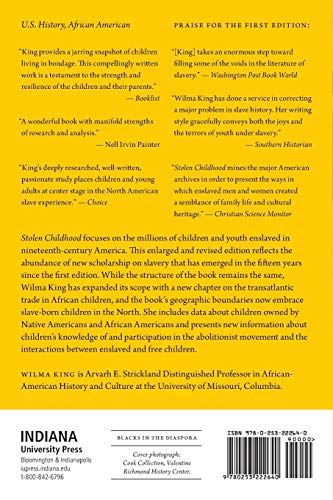 Stolen Childhood, Second Edition: Slave Youth in Nineteenth-Century America (Blacks in the Diaspora) - Image 2