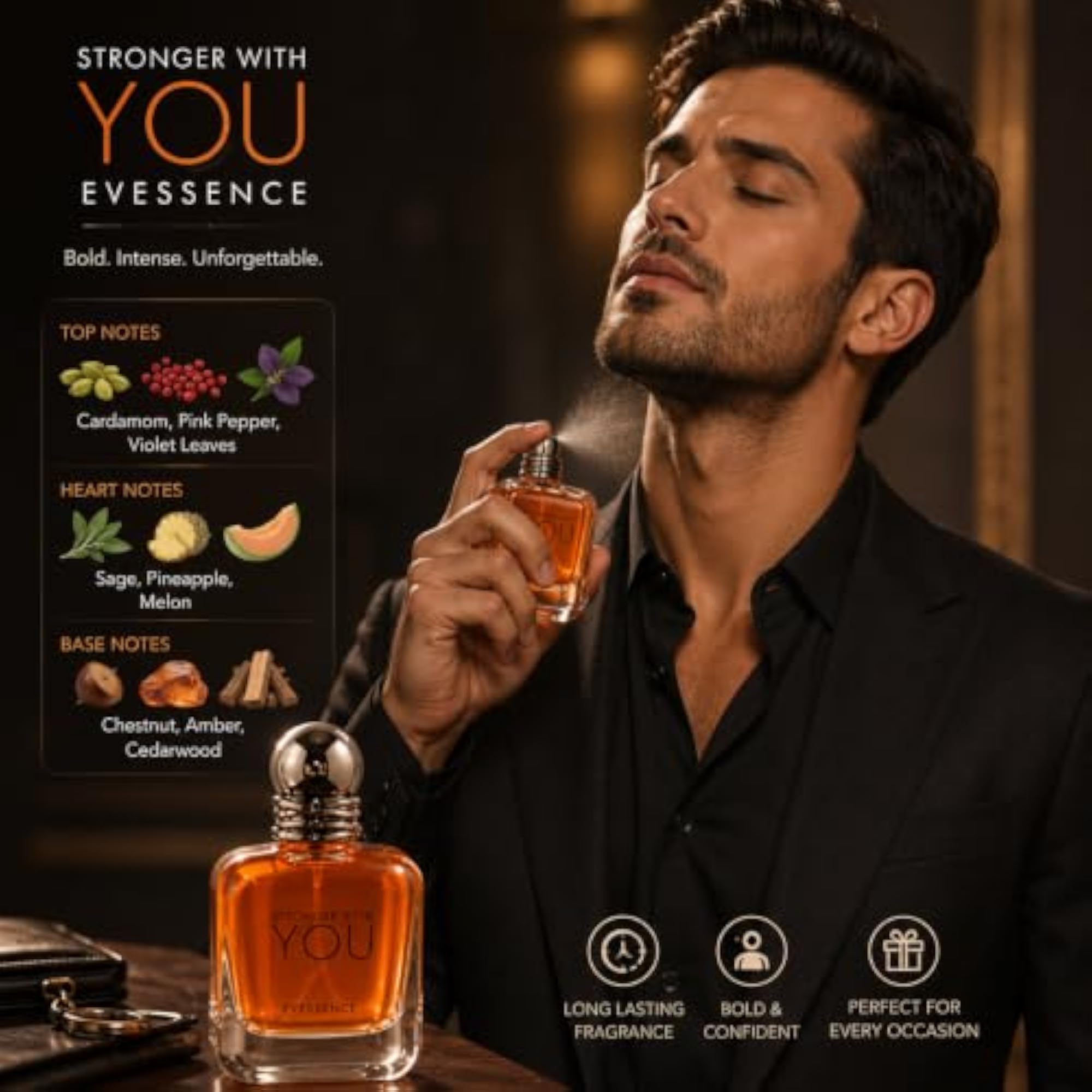 Men's ARMANII Stronger With You HE Eau de Toilette, 100ml