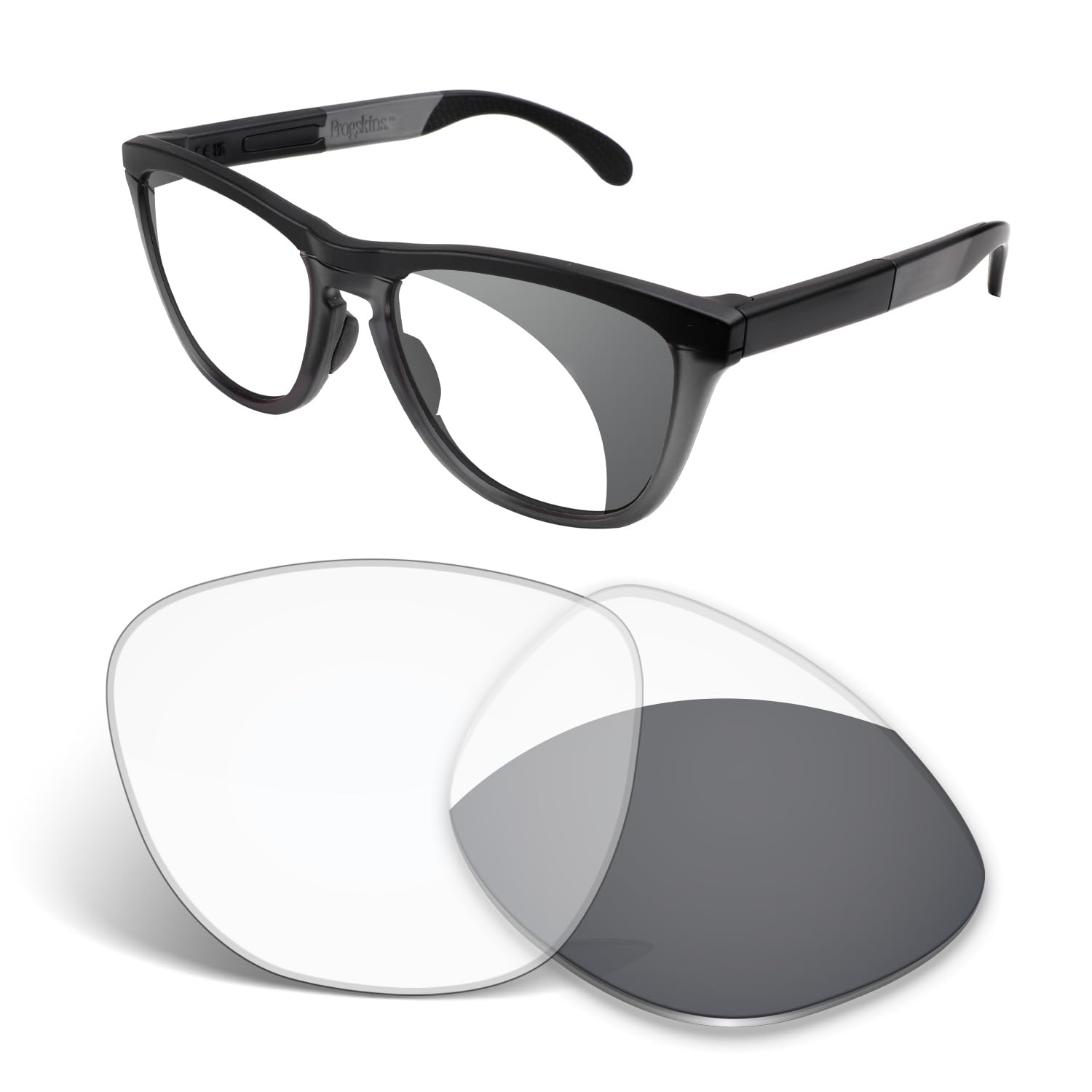 Lentes de repuesto de 1,5 mm compatibles con gafas de sol Oakley Frogskins Range XL OO9503 OO9503A de 58 mm, antiarañazos