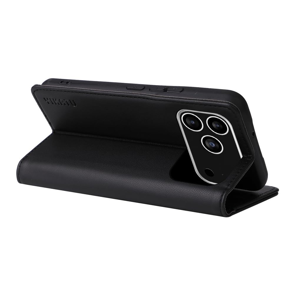 Portmonetka etui do iPhone 17 Pro Max / 17 Pro / Air/17, dla mężczyzn i kobiet, skórzane, z uchwytem na karty, funkcja ssania, etui z klapką, miękkie etui wewnętrzne, różowe, 17