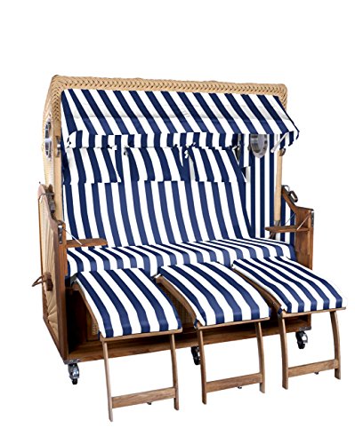 Strandkorb Kampen Spezial 3-Sitzer, gestreift