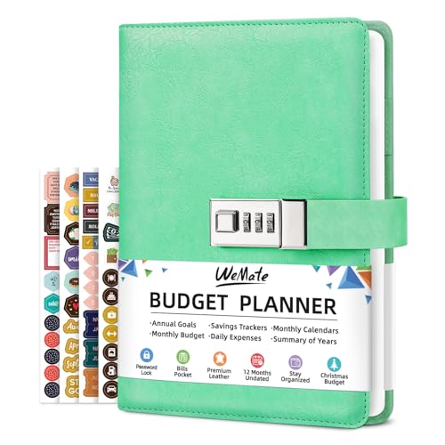 50% Off WEMATE Locking Budget Planner & Expense Tracker