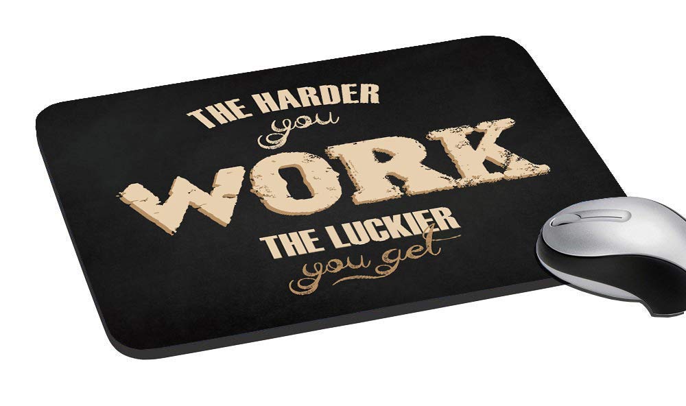 TECHBITE Anti-Slip Mouse Pad Mat with Motivational Quotes for Laptop Computer, PC, Desk (16 × 22 cm)